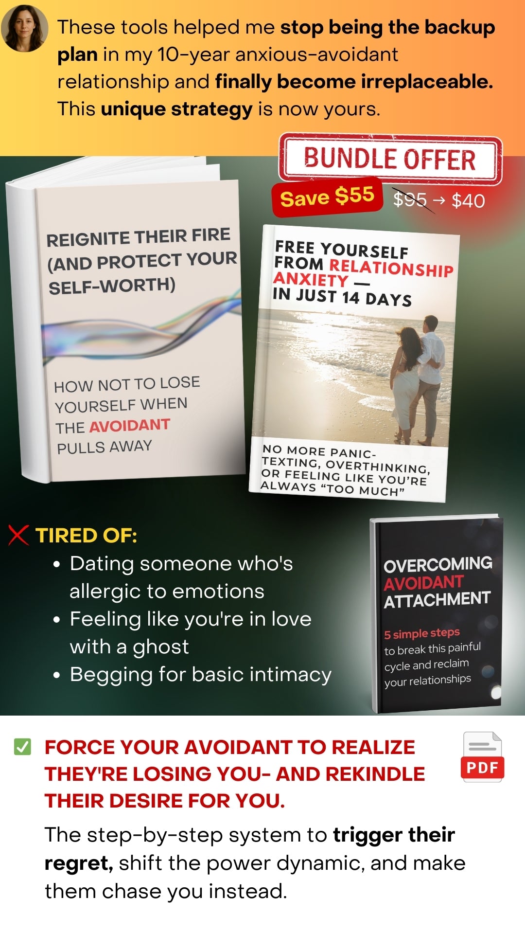 BUNDLE 3in1: CHOOSE (OR LOSE) YOUR AVOIDANT PARTNER. Survival Guides to Loving Without Losing Yourself